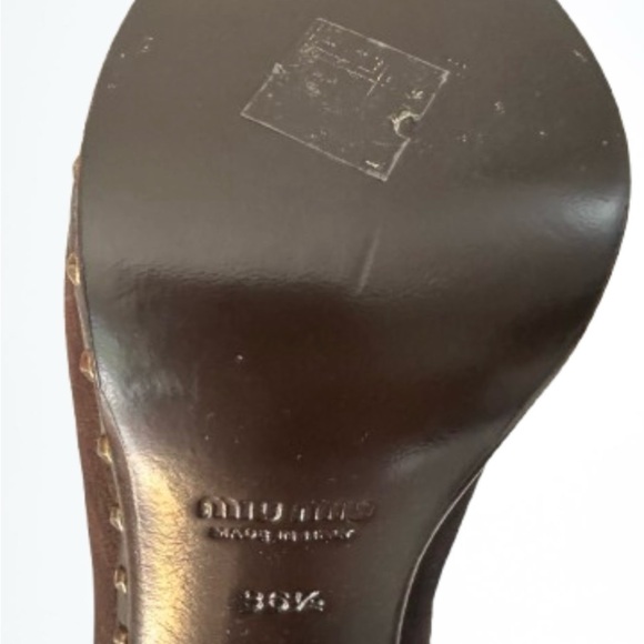 Miu Miu, 36.5,  boot, worn once, brown suede, beautiful - Picture 2 of 2